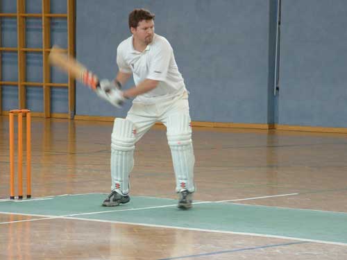 Riaan (Rusty) Bellingan bats at the VCC Wintercup