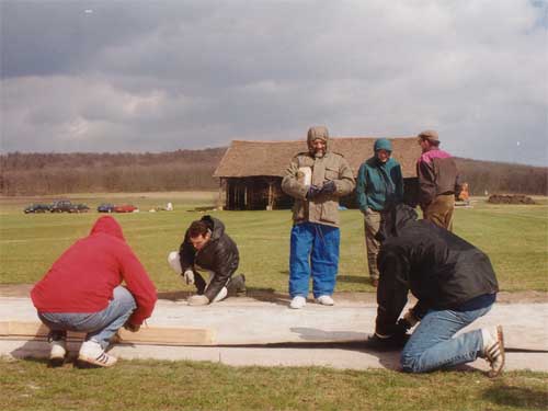 Laying the pitch in Seebarn