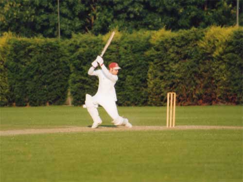 Erwin Grasinger (VCC) batting in England